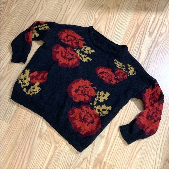 Pull&Bear Sweaters Pullbear Floral Sweater Poshmark